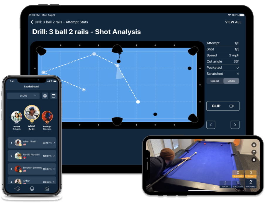 DrillRoom app across tablet and phone screens