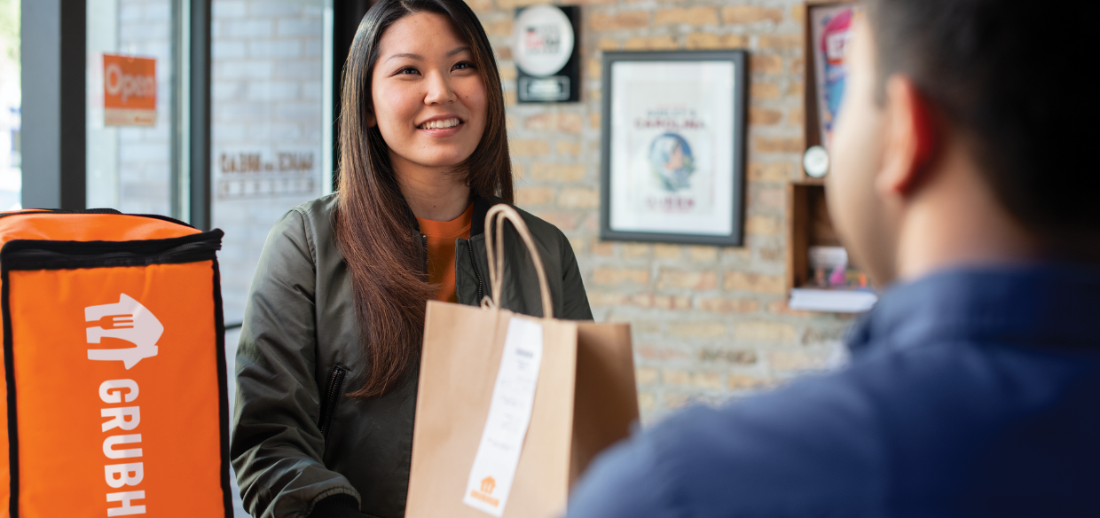 Grubhub branded restaurant ordering experience