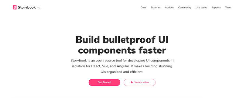 Storybook website screenshot